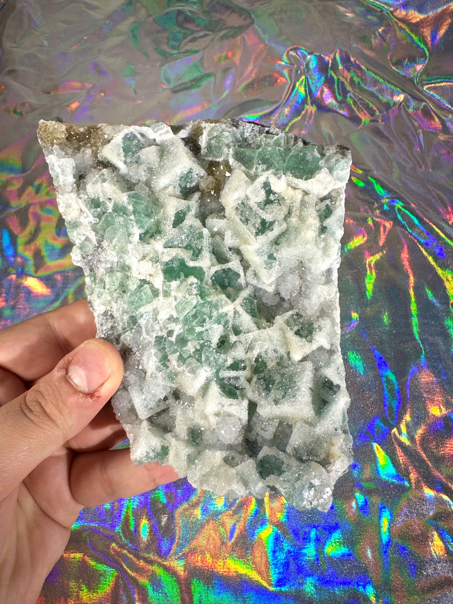 XL Cubic Sugar Fluorite