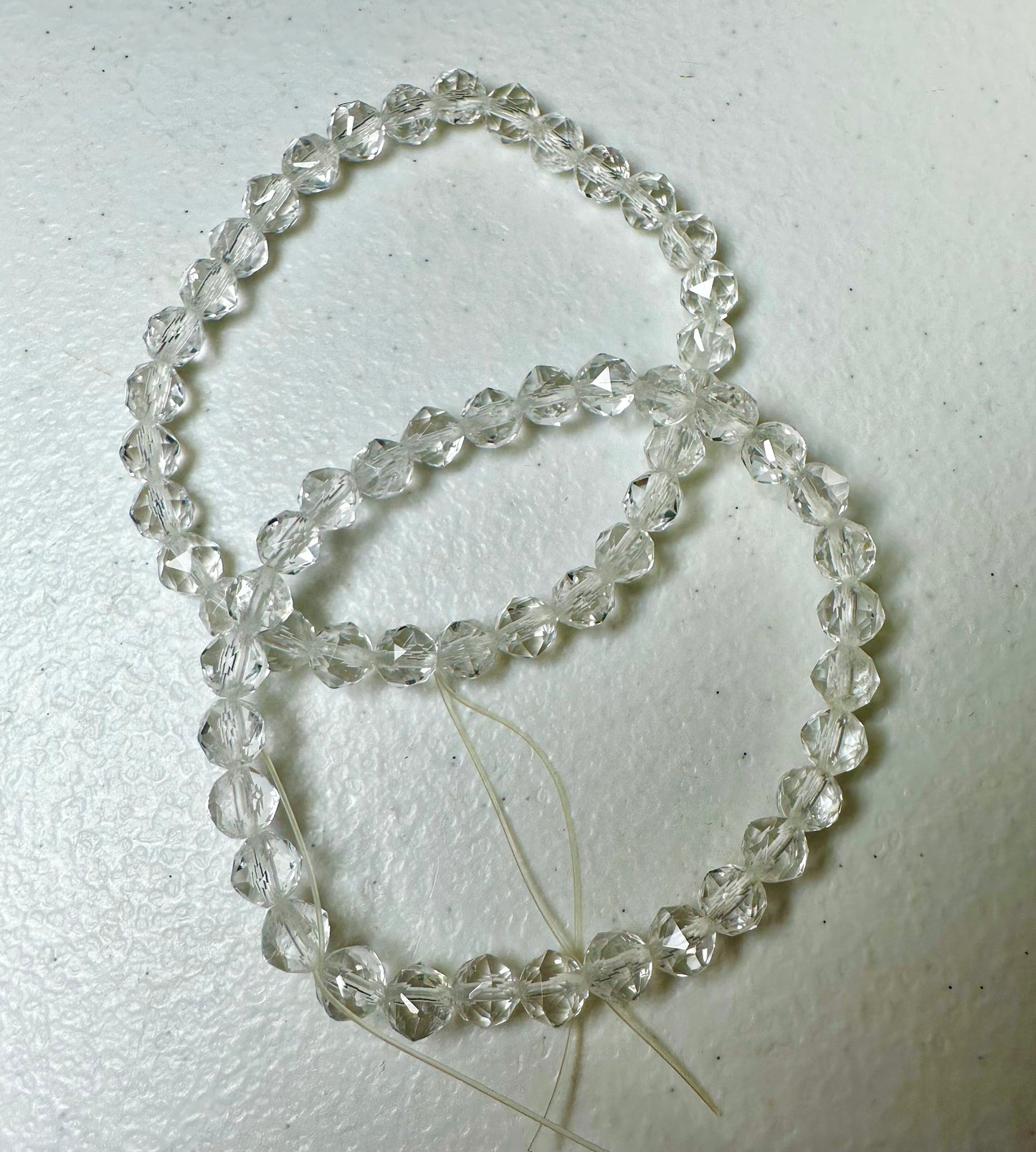 Faceted Clear Quartz Bracelets