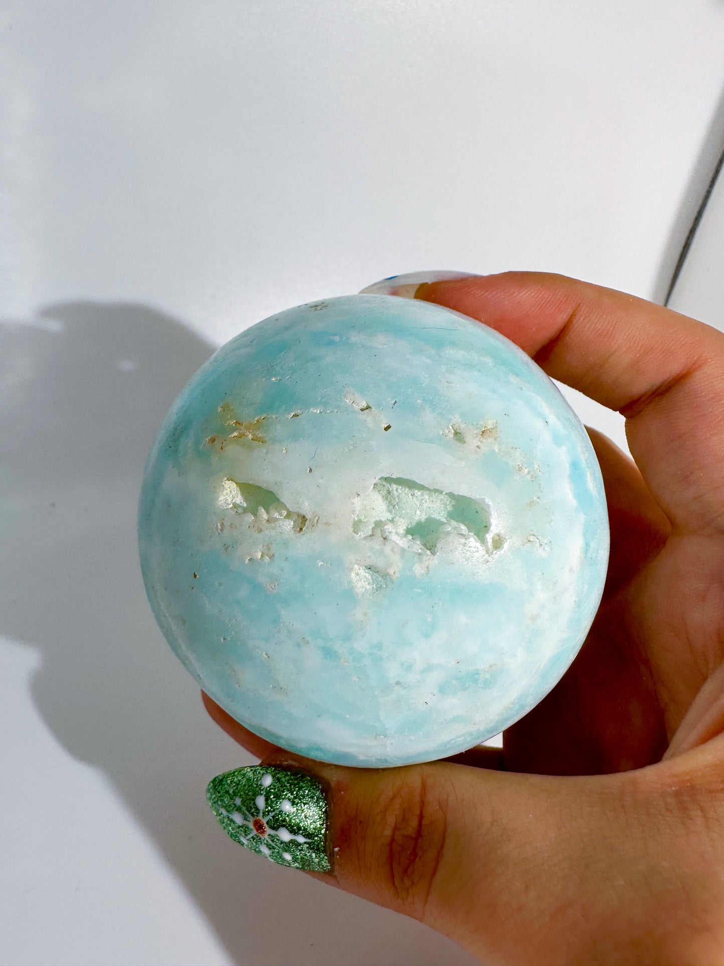 Seafoam Calcite Sphere