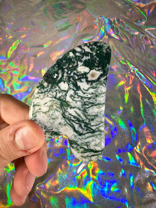 Moss Agate Gua Sha