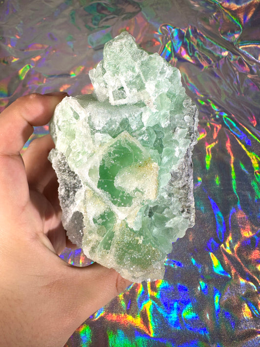 XL Cubic Sugar Fluorite