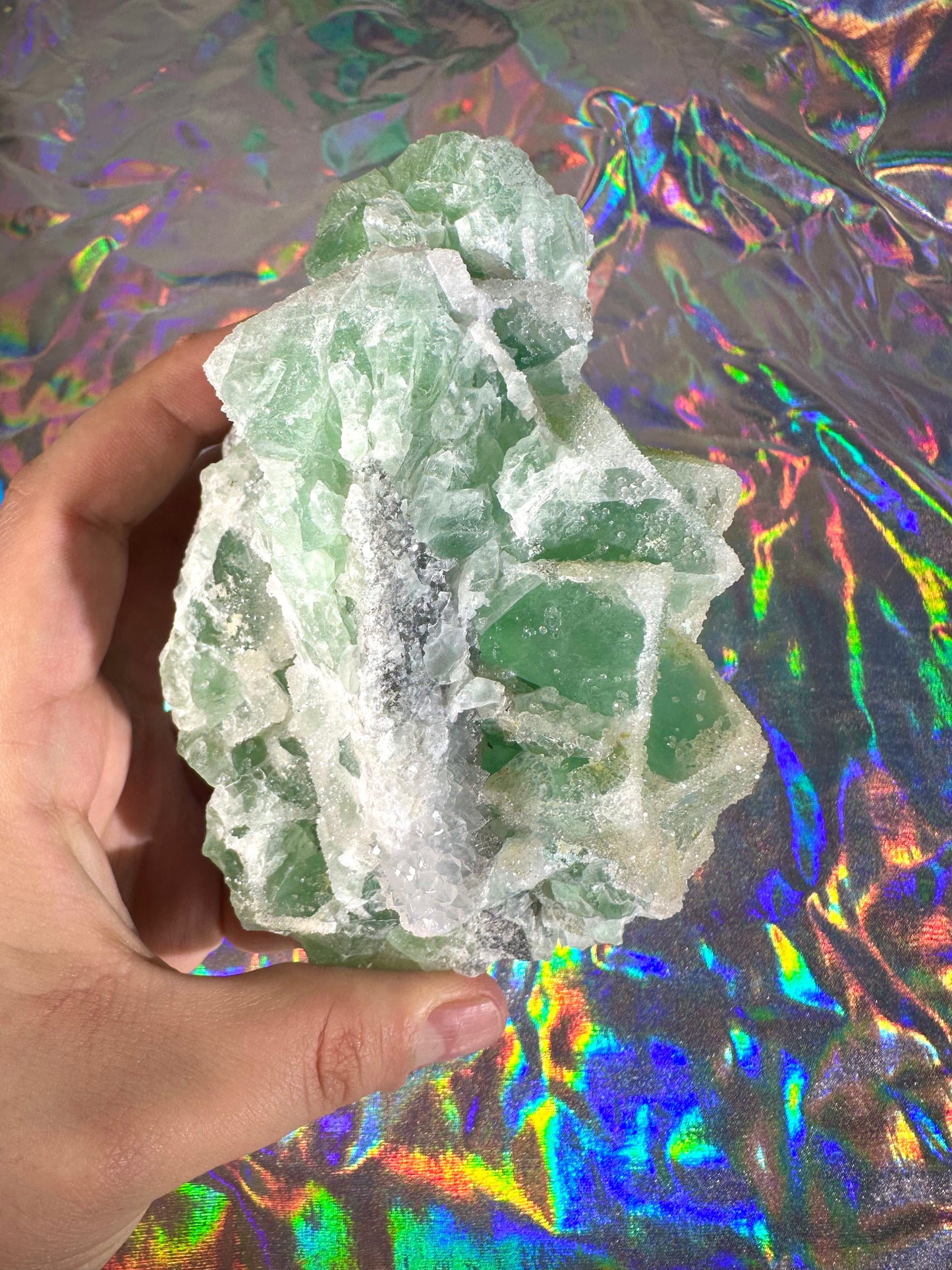 XL Cubic Sugar Fluorite