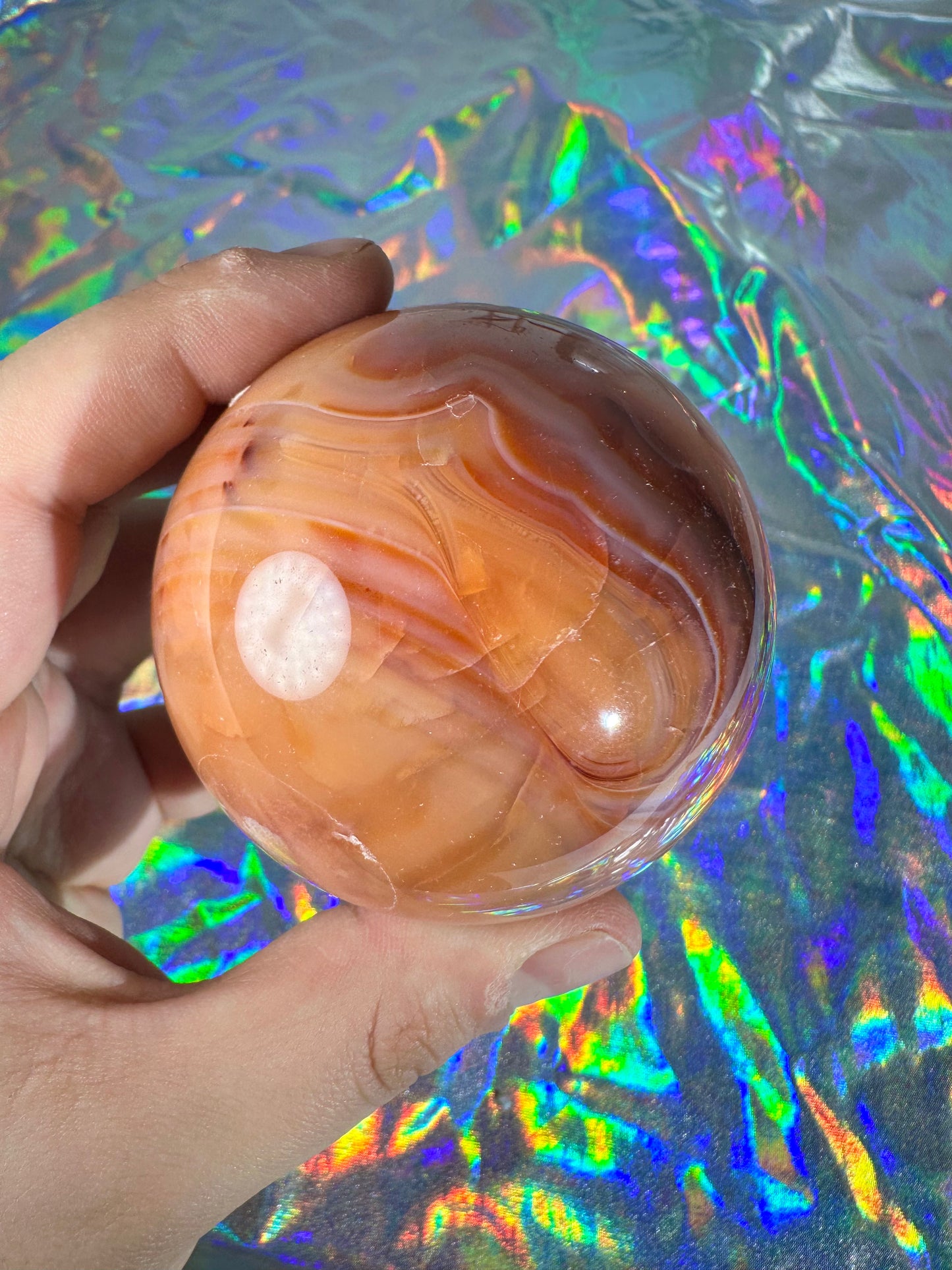 Banded Carnelian Sphere