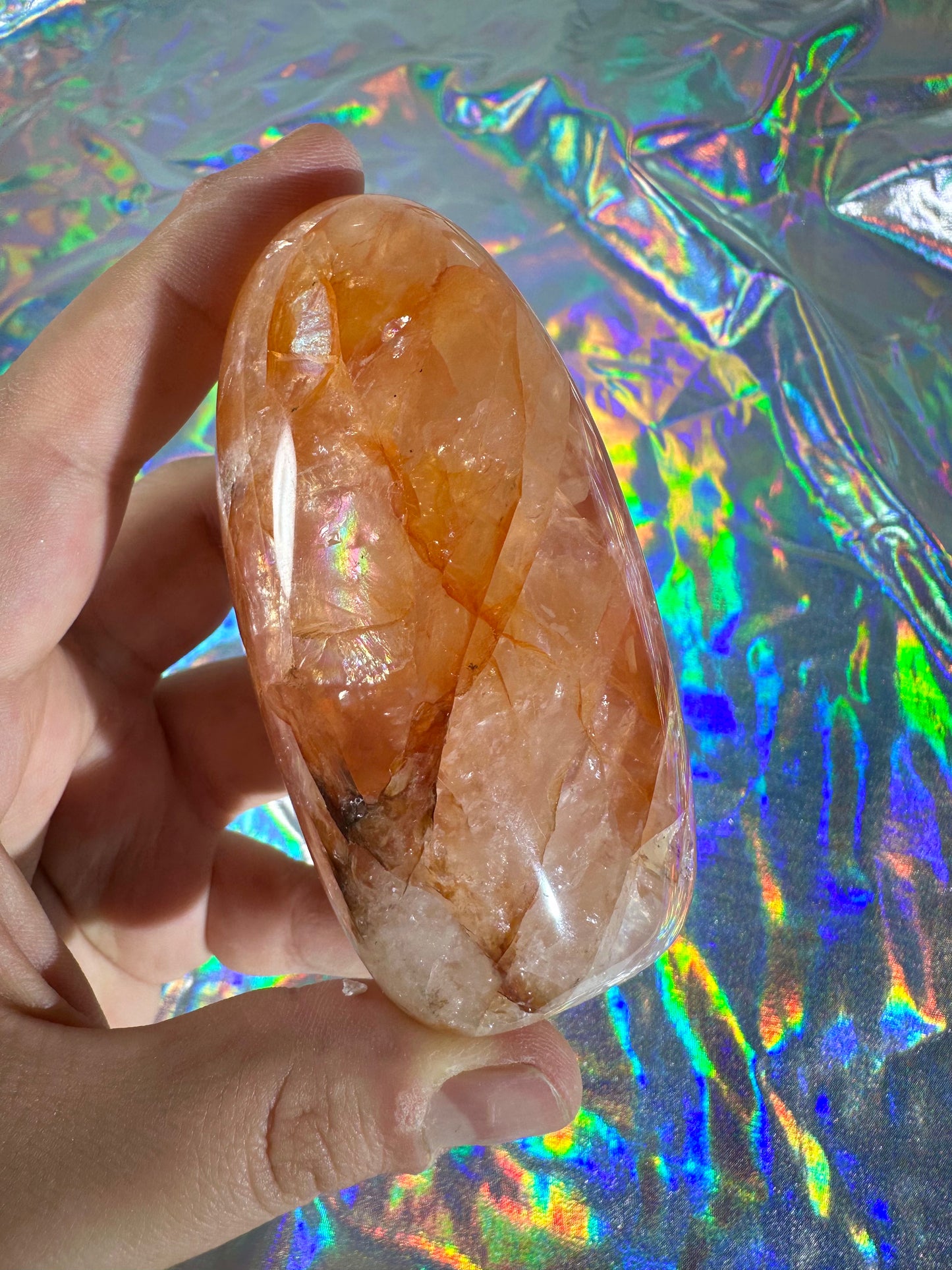 Rainbow Fire Quartz Freeform