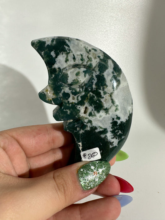 Moss Agate Moon