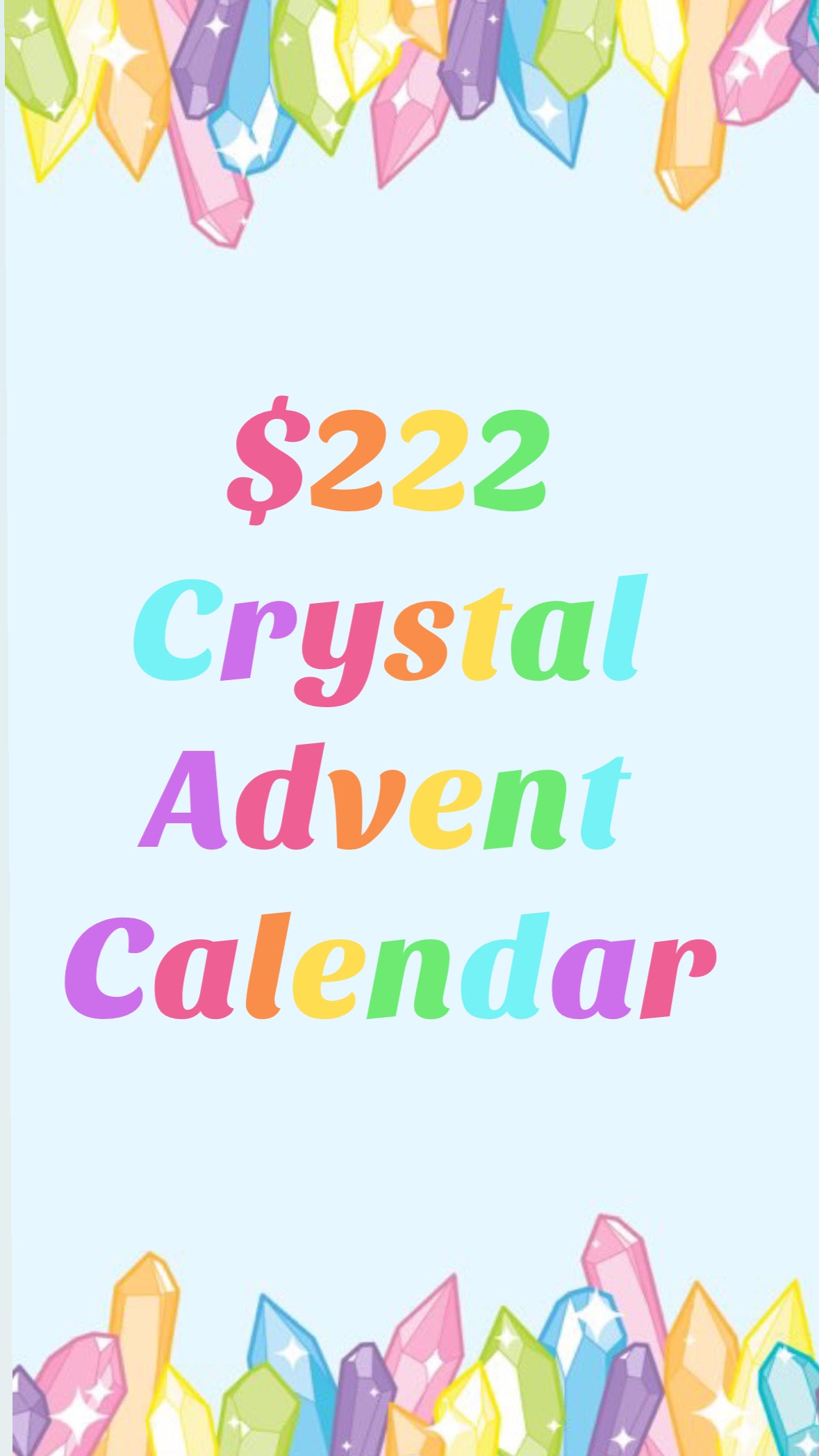 $222 Crystal Advent Calendar